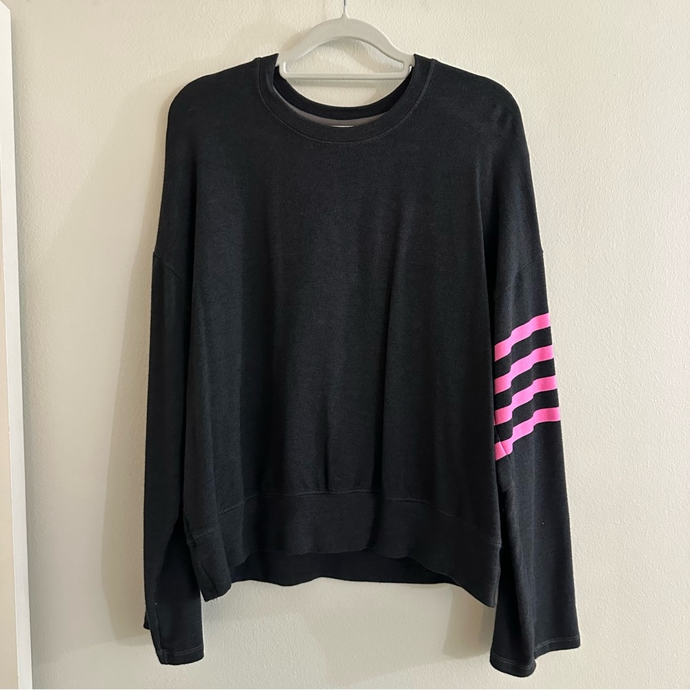 Sundry Pink Stripe Pullover